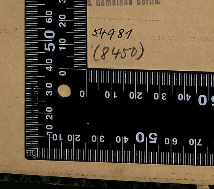 - (Bibliothek der Jüdischen Gemeinde zu Berlin), Von Hand: Exemplarnummer; '54981
(8450)'. 