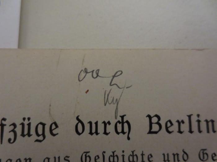 - (unbekannt), Von Hand: Besitzwechsel: Doublette; 'dub. ky'. 