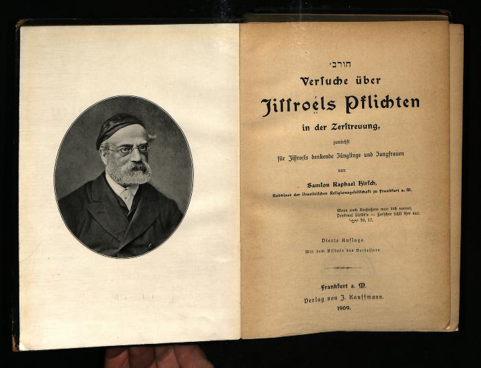 RELJ I 90/221 : Versuche über Jissroels Pflichten in der Zerstreuung zunächst für Jissroels denkende Jünglinge und Jungfrauen (1909)