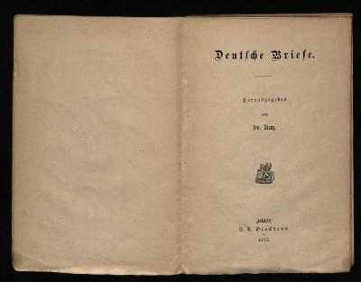 TA 2431 : Deutsche Briefe (1872)