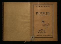PH II 3208 : Der ewige Jude : ein Versuch über Sinn und Bedeutung des Judentums (1926)