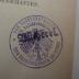 - (Deutsches Reich. Reichsministerium des Innern), Stempel: Berufsangabe/Titel/Branche; 'Bücherei'.  (Prototyp)