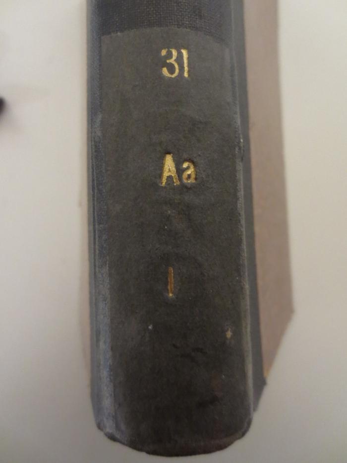 - (Deutsche Gesellschaft für Ethische Kultur), Prägung: Signatur; '31 Aa I'. 