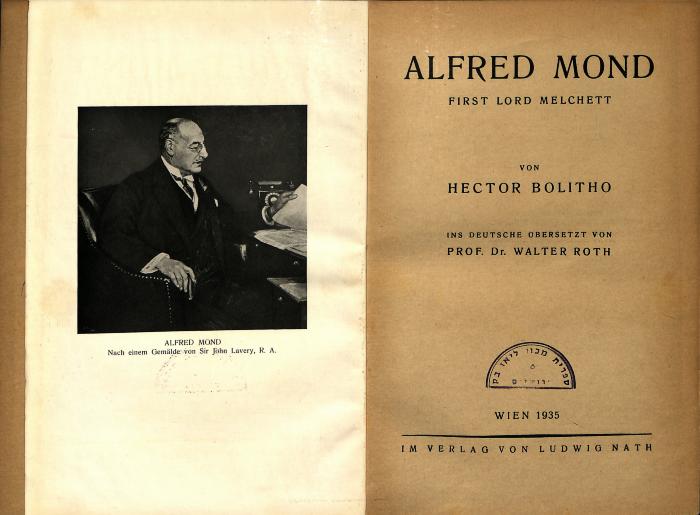 FA II 4635 : Alfred Mond, first Lord Melchett (1935)