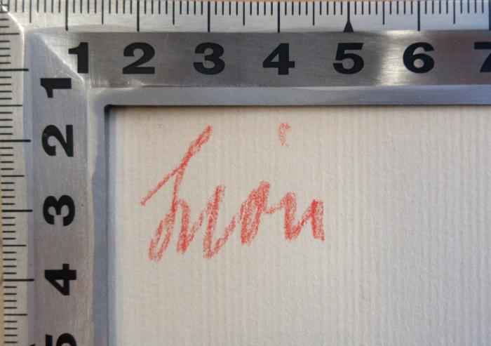 - (Lion, Hilde Dr. ), Stempel: Name; 'Lion'.  (Prototyp)