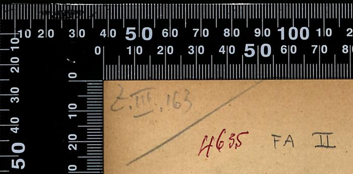 - (Leo Baeck Institute Jerusalem), Von Hand: Datum; '7.III.'63'. 