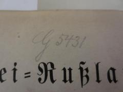 - (Deutsche Gesellschaft für Ethische Kultur), Von Hand: Signatur; '[Signatur, Buchstabe mit Nummer]'.  (Prototyp)