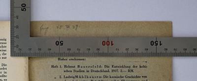 (ausgesondert) : Die kornische Geschichte von den Drei guten Ratschlägen (1938);- (Institut für Vorgeschichte und germanische Frühgeschichte der Universität Berlin), Von Hand: Datum, Besitzwechsel; 'Eing. i5.III.39'. 