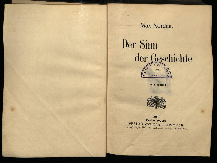 GE I 3584 : Der Sinn der Geschichte (1909)