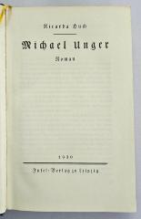 (ausgesondert) : Michael Unger. Roman (1930)