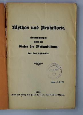 (ausgesondert) : Mythos und Prähistorie (1931)