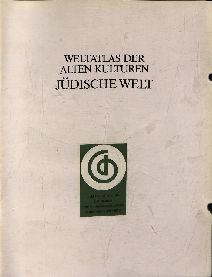 AT 7292 4o : Weltatlas der alten Kulturen: Jüdische Welt (1984)