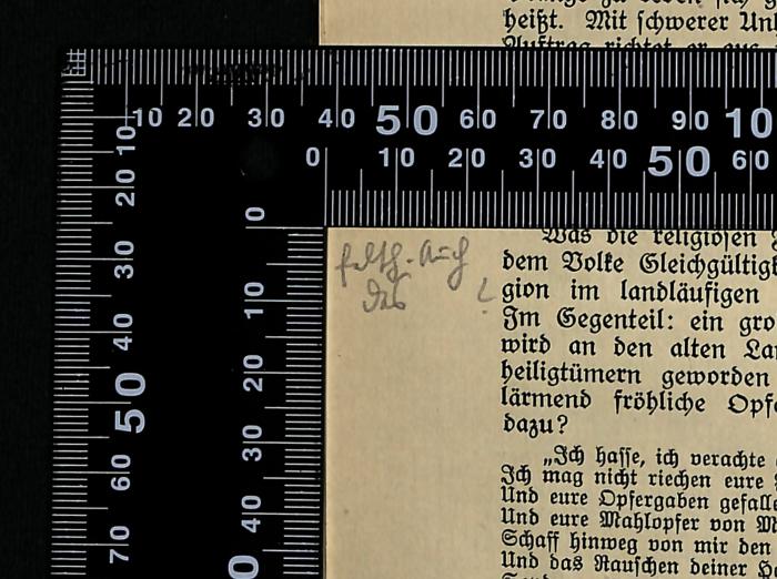 -, Von Hand: Notiz; 'folg. a=h
daß ?'