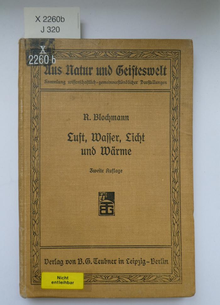X 2260 b: Luft, Wasser, Licht und Wärme (1903)
