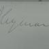 - (Heymann, Bruno), Von Hand: Autogramm, Name; 'B Heymann'.  (Prototyp)