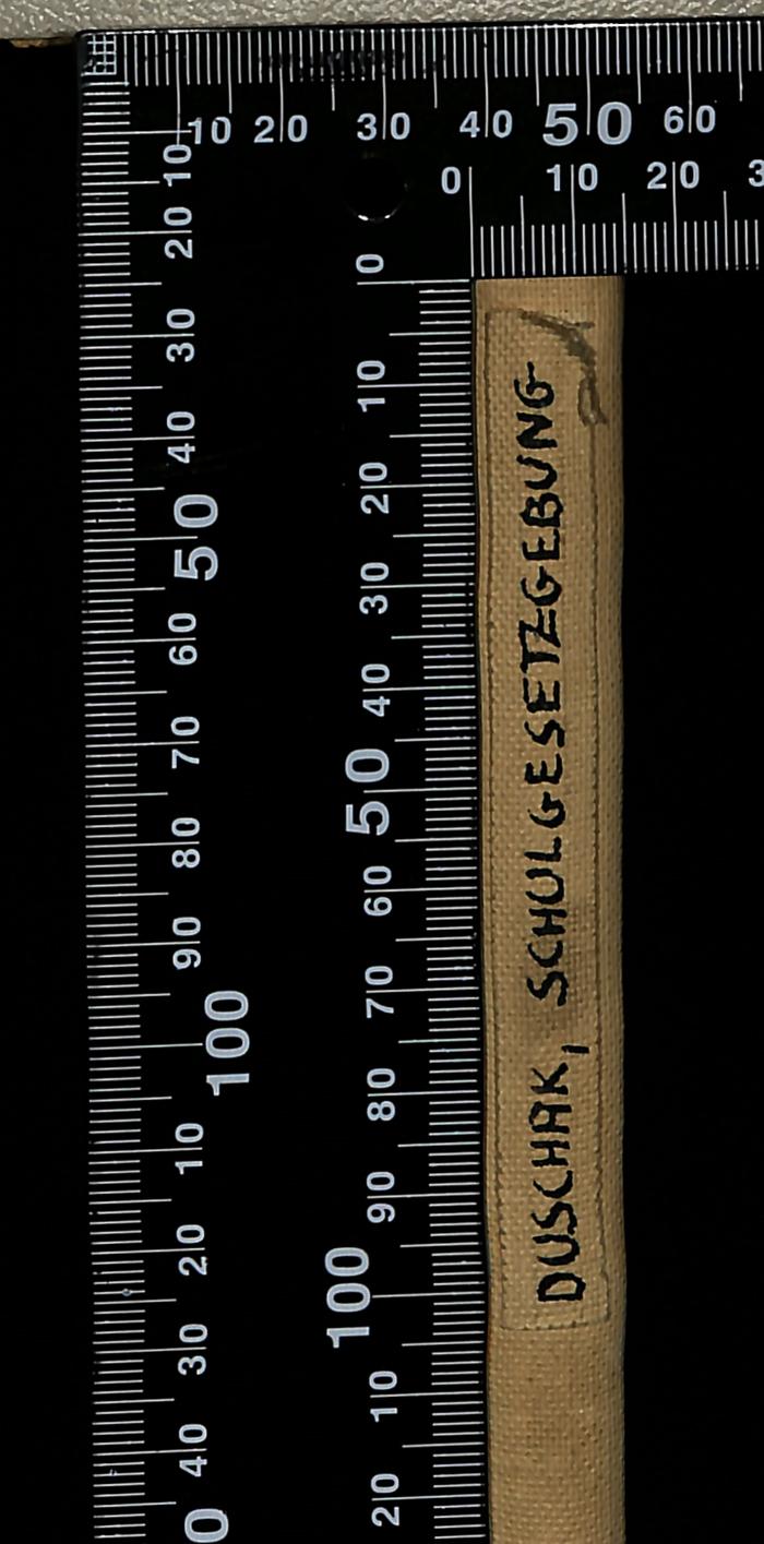 - (Katz, Jacob), Etikett: Autor, Name; 'Duschak, Schulgezetzgebung'. 