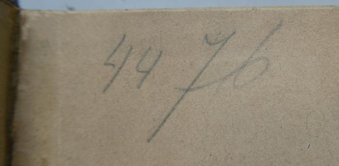 Kk 795: Sammlung von populär-wissenschaftlichen Vorträgen über den Bau und die Leistungen des Gehirns (1892);- (unbekannt), Von Hand: Nummer; '4476'. 