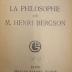 Hn 229 h: La Philosophie de M. Henri Bergson ([1928])