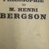 Hn 229 h: La Philosophie de M. Henri Bergson ([1928])