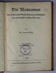 (ausgesondert) : Die Alamannen (1938)