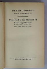 Q 170 (ausgesondert) : Sinn der Geschichte (1931)