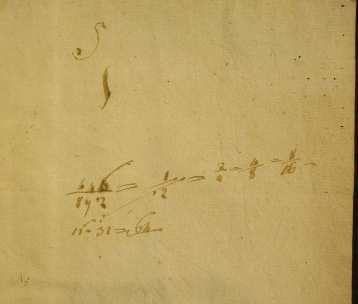 XIV 16994 3: Die Horen : Eine Monatsschrift. Dritter Band (1795);- (unbekannt), Von Hand: Nummer, Annotation; '[...] 6 / 8y7 = 1/2 = 2/4 = 4/8 = 8/16
18 = 32 = 6[..]

x.:'. 