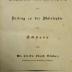 VIII 2257 2.Ex.: Über das Erhabene und Komische, ein Beitrag zu der Philosophie des Schönen (1837)