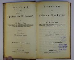 (ausgesondert) : Versuch eines vollkommen consequenten Systems der Mathematik. Vierter bis Achter Theil (1830-1833, 1851)