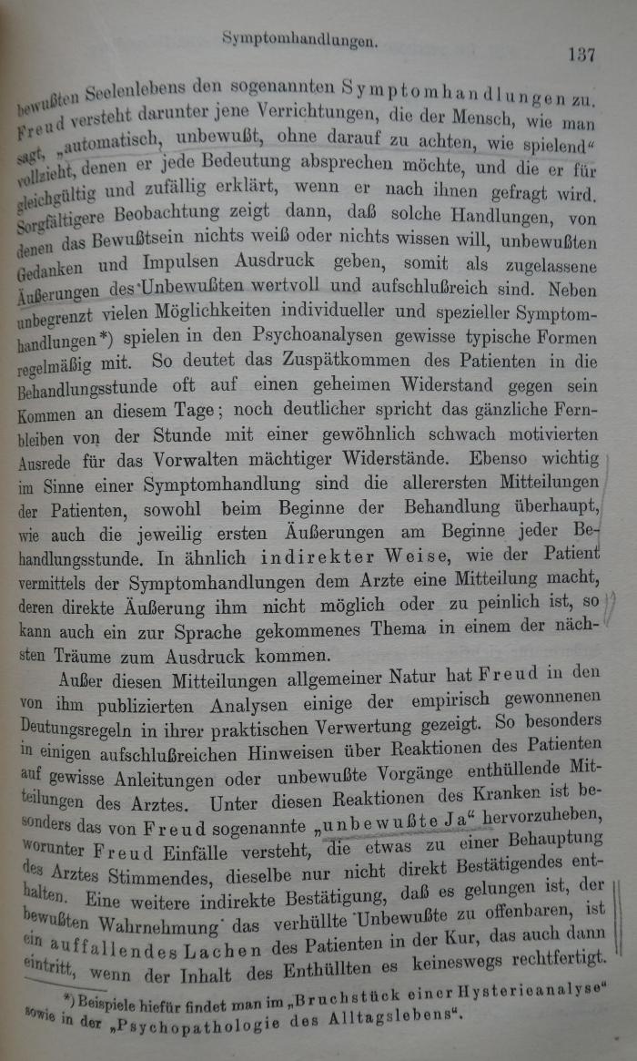 Kk 1136 b: Freud's Neurosenlehre nach ihrem gegenwärtigen Stande (1913);- (unbekannt), Von Hand: Annotation. 