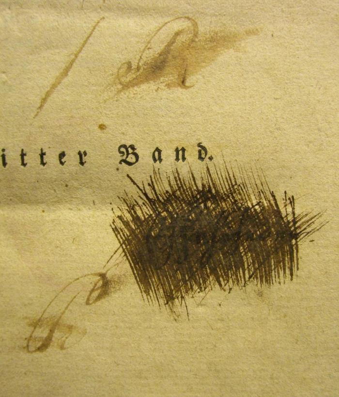 XIV 16994 3: Die Horen : Eine Monatsschrift. Dritter Band (1795);- (unbekannt), Von Hand: Autogramm, Name; '[...]'. ;- (unbekannt), Von Hand: Notiz; '/ R

P'. 