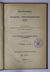 (ausgesondert) : Nachrichten über deutsche Alterthumsfunde. 1897 (1898)