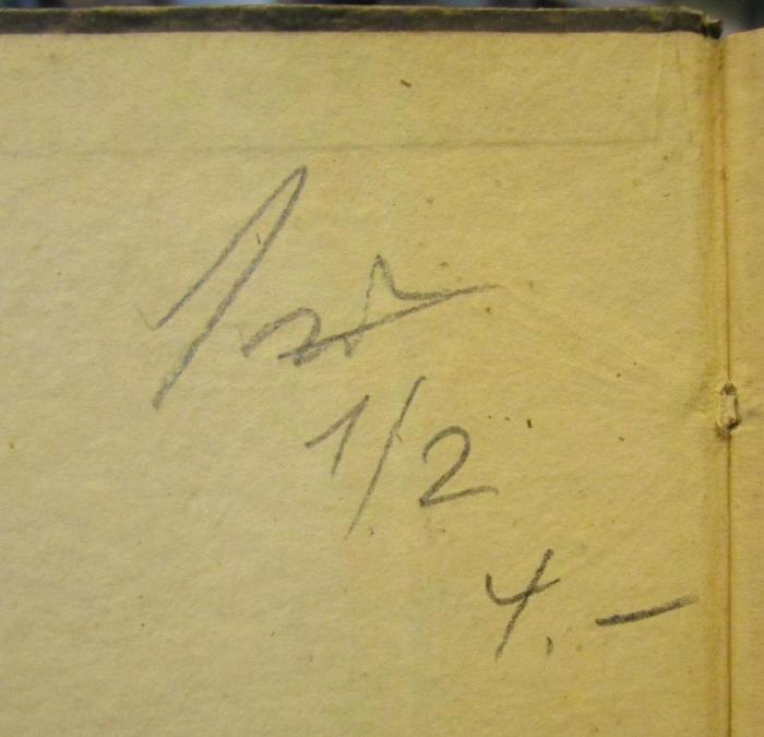 III 72395 1 2.Ex.: P. Ovidii Nasonis quae supersunt : ad optimorum librorum fidem. Tomus I (1828);- (unbekannt), Von Hand: Nummer, Preis; '1 [.]
1/2
4.-'. 