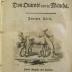 III 99442 1-6 3.Ex.: Leben und Thaten des weisen Junkers Don Quixote von la Mancha : aus der Urschrift des Cervantes, nebst der Fortsetzung des Avellaneda. In sechs Bänden (1780)