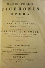 III 172003 6 2.Ex.: [Marci Tullii Ciceronis] Opera. Tomus VI (1828)