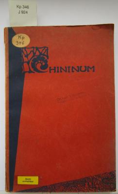 Kp 346: Chinin in der Allgemeinpraxis unter Berücksichtigung pharmakologischer Befunde (1932)