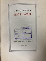 00/13096 : Gott lacht (1922)