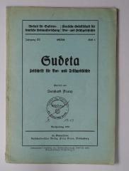 (ausgesondert) : Sudeta. Zeitschrift für Vor- und Frühgeschichte (1936)