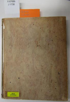 XIV 6768 b: Erinnerungen eines Bibliophilen (1922)