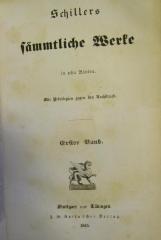 III 17374 1-10 2.Ex.: [Schillers] sämmtliche Werke in zehn Bänden (1844)