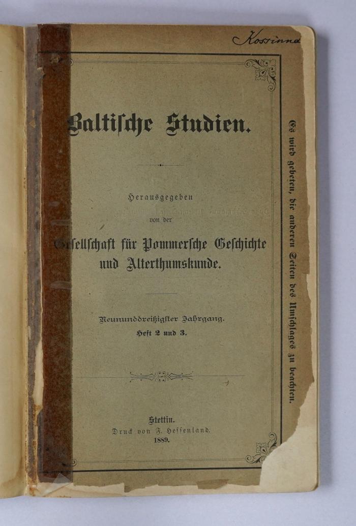  Urnenfriedhöfe in Pommern (1889)