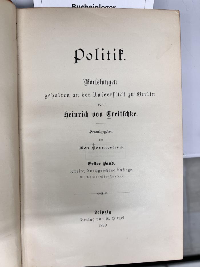 44/333 Bd. 1 : Vorlesungen gehalten an der Universität zu Berlin Bd. 1 (1899)