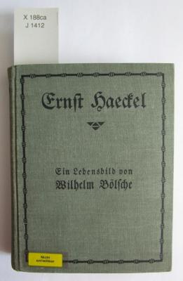 X 188 ca: Ein Lebensbild von Wilhelm Bölsche ([1910])
