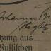 - (Budie, Johannes), Von Hand: Autogramm, Ortsangabe, Datum; 'Johannes Budie Steglitz 18.V.1919'. 