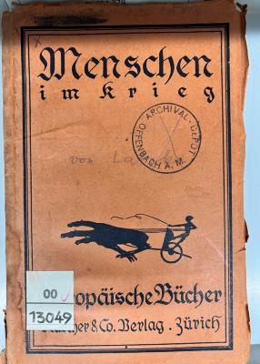 00/13049 : Menschen im Krieg (1917)