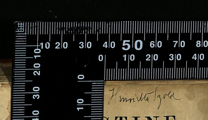 - (Szold, Henrietta), Von Hand: Autogramm; 'Henrietta Szold'. 