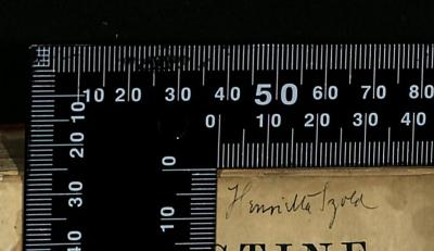- (Szold, Henrietta), Von Hand: Autogramm; 'Henrietta Szold'. 