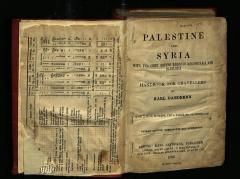 ISR I A 5560 : Palestine and Syria with the Chief Routes through Mesopotamia and Babylonia. With Maps, Plans and a Panorama of Jerusalem (1906)