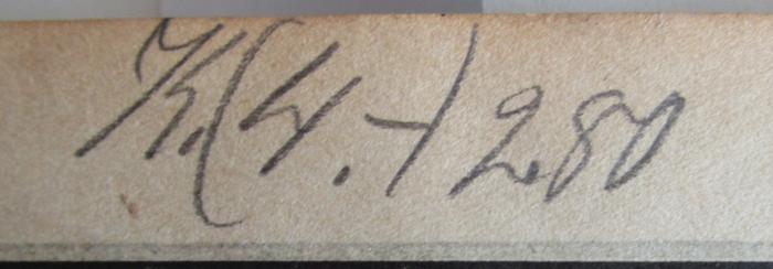 J / 1205, Von Hand: Preis; '4,-'