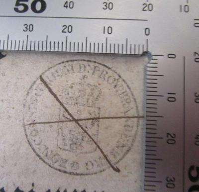 - (Provinz Brandenburg. Konsistorium), Stempel: Berufsangabe/Titel/Branche, Ortsangabe, Wappen; 'Kön. Consistorium d. Prov. Brandenburg'. 