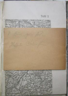  Sechzig Jahre im Staatsdienst und in der Literatur 1841/2 bis 1901/2 / Die Stadt des Palladio im Jahre 1848 (o.J.);- (Münz, Sigmund), Von Hand: Notiz, Berufsangabe/Titel/Branche, Name; 'Dr. Münz zum Bd. Helferts Schriften'. 